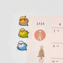 20张小鸟贴纸，索引贴纸，可爱鹦鹉小索引贴纸，装饰贴纸书签 - 彩色 - 查看 2