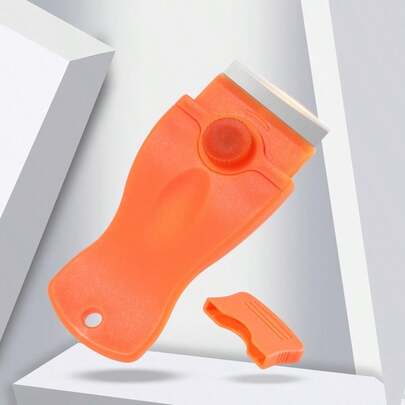 Multi-Functional Adhesive Remover Tool, Glue Scraper, Adhesive Scraper With Cover, Cleaning Scraper, Plastic Scraper, Glass Cleaning Knife, Stain Remover Scraper Knife, Cleaning Multipurpose
