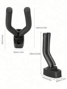 1pc Guitar Wall Mount Holder With Adjustable Soft Hook Universal Type Guitars Ukulele Bass Erhu Hanger - Multicolor - View 11