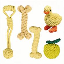 耐用狗狗磨牙绳玩具，适合爱啃咬的狗狗，情人节礼物，适合小型、中型、大型犬、宠物、幼犬，互动玩耍，多种款式可选