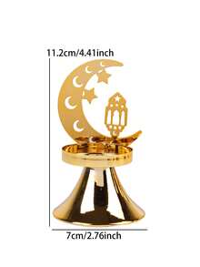 1件/套 星月清真寺烛台。这款烛台由金属制成，固定装饰组合包括“新月（含小空心新月）、五角星和清真寺吊灯”，展现出主题风格，并带有清晰的宗教和文化符号。 - 彩色 - 查看 18