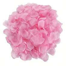 1000片粉色玫瑰花瓣，适用于婚礼、求婚、周年纪念、家居装饰，可选500/800/2000/4000/10000片装，可用于婚礼装饰、家居装饰、房间装饰、派对回礼、新娘礼物、生日、毕业典礼、单身派对等多种场合。