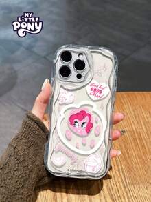MY LITTLE PONY 官方正品手机壳，奶油色透明防震防刮手机壳，兼容 17、17 Pro、17 Pro Max、11、12、13、14、15、16 Pro、16 Pro Max、14 Plus、15 Plus、16 Plus、XR、XS Max，女士手机壳 - 無色 - 查看 3