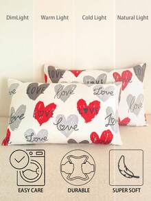 最佳平价柔软超细纤维枕套 - 枕套，低过敏性透气枕套，大号加长标准尺寸、皇后尺寸、单人床尺寸、双人床尺寸、加大双人床尺寸、欧式尺寸和方形尺寸，四季皆宜的床上用品套装 - 彩色 - 查看 4