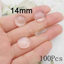 [Multiple Sizes Available] Transparent Round Glass Cabochons, High Clarity Timeless Gems, Fridge Magnets, Jewelry DIY Supplies, 30/50/100/200pcs - Clear Glass Cabochon - View 11
