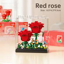 永生花盒向日葵盆栽模型，拼图拼装玩具，送给女孩、男孩的礼物，母亲节、父亲节、情人节、儿童节礼物 - 彩色 - 查看 18