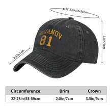 Heated Rivalry Hollander Rozanov Hockey Men Women Baseball Cap  Distressed Washed Hats Cap Vintage Outdoor Summer Sun Cap - màu đen - Xem 4