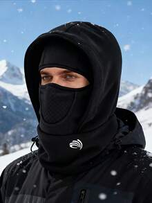 1pc Winter Fleece Balaclava Ski Mask, Warm Face Cover, Polyester Knit Full Head & Neck Warmer, Unisex, Lightweight, Handwash, Non-Stretch Fabric, Finely Crafted - Multicolor - View 12