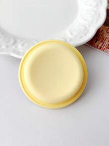 1个简约纯色撞色亲肤圆形MagSafe磁吸气垫手机支架，可折叠伸缩旋转气垫指环支架，兼容、安卓手机，生日礼物、送给家人朋友的礼物，生日推拉式手机支架，手机配件 - 彩色 - 查看 2