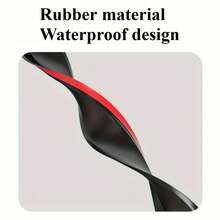 [Waterproof | No-Drill] Waterproof | No-Drill Sliding Window Barrier - Heavy-Duty TPE Outdoor Drainage System, Backflow Design, Easy Adhesive Install, Black Rainwater Panel - Black - View 12