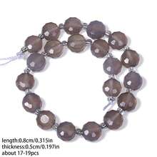 8x5mm Faceted Natural Stone Agate Quartz Beads Flat Round Loose Spacer Beading For Jewelry Making DIY Bracelet Necklace 7.5in - Beads - View 17