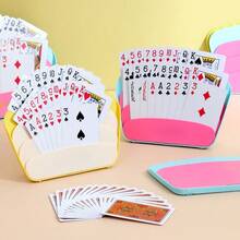 1pc 3-Layer Plastic Playing Card Holder - Durable And Compact Design, Suitable For Poker And Family Games - Great For Adults, Parties And Casual Gatherings, Holiday Toys, Christmas And Halloween Toys, Card Storage Box - Multicolor - View 3