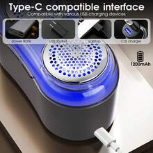 电动织物除毛器，USB充电式毛衣除毛器，电动毛球去除器，毛球修剪器，便携式毛球去除器，适用于衣物、床上用品、家具、地毯、沙发，清洁用品，清洁工具 - 彩色 - 查看 5