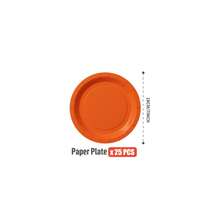 Orange & Red Disposable Plates, Napkins, Cups - 25 Guest Party Supplies Set, Disposable Paper Plates Tableware Suitable For Birthday, Wedding, Theme Party, Family Picnic - Multicolor - View 9
