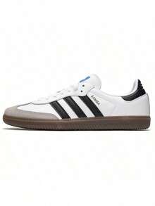 Adidas Originals Samba OG, Soft Upper, Comfortable, Low-Top Skate Shoes, Unisex, Black/White/Grey
