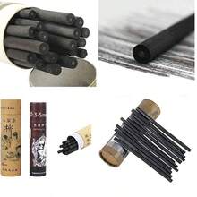 25 palos de carbn vegetal para dibujo, bocetos y arte fino, color negro, 25 lpices de carbn para dibujo (3-5 mm) (Negro) - como se muestra en la figura - Ver 1