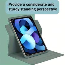Universal Tablet Protective Case Suitable For 7-8 Inch, 9-10 Inch Tablets, With Adjustable Stand And 4 Fixed Corners, 360 Degree Rotatable Touch Screen - Blue - View 7