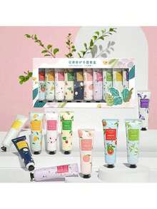 10 Pack Hand Cream Gift Set For Women,Moisturizing Hand Care Cream Stocking Stuffers Gift Set,Travel Size Hand Lotion For Dry Hands,Mini Hand Lotion Gift Set With Natural Plant Fragrance - 彩色 - 查看 1