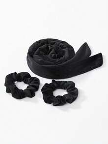 3 件/套女士髮飾帶蝴蝶結、耐熱捲髮器、髮帶 - 適合日常使用 - 查看 6