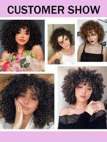 Short Natural Water Wave Human Hair Toppers Clip In Human Hair Wiglets Toppers Hairpiece For Men And Women With Thinning Hair Instant Volume And Style - 彩色 - 查看 6