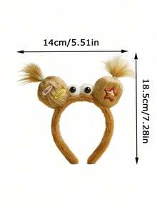 New Autumn And Winter Headband With Strange Ears, Cute Headband For Women, Dopamine Plush, Interesting Headwear, Headband, Headband, Headband - Multicolor - View 6