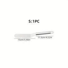 1 件装优质不锈钢蛋糕刮刀 - 不粘刀片，用于抹平奶油、修整和装饰蛋糕，圆润抛光表面，无毛刺，确保奶油均匀涂抹，适用于涂抹奶油、果酱、巧克力和脱模 - 15厘米/20厘米/25.2厘米/30.3厘米，5.90英寸/7.87英寸/9.91英寸/11.92英寸 - 烘焙工具，适用于节日、毕业典礼、独立日、母亲节、复活节、婚礼季 - 完美的烘焙礼物，蛋糕刮刀，时尚设计，抛光表面，光滑手柄 - - - 查看 10