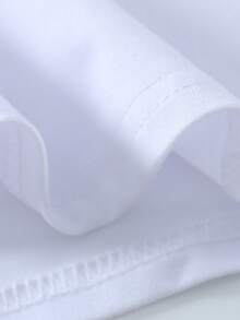 4件女童牛仔靴蝴蝶结印花白色圆领短袖T恤，春夏新款 - 白色 - 查看 6