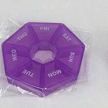 2pcs Mini 7-Grid Storage Box - Portable Weekly Pill Case, Ideal Gift For Elderly And Travelers
