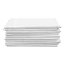 YUNRUX 10 Packs Runde Tischdecke, 90-Zoll-Runde Tischdecke, waschbar Tischdecken Tischabdeckung für Hochzeit Party Bankett - Weiss - Übersicht 5