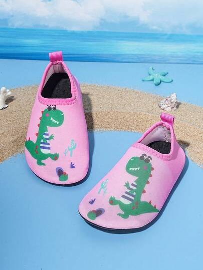 1 Pair Kids Outdoor Beach Anti-Slip Comfortable Breathable Cartoon Animal Cute Shoes, Suitable For Yoga, Training, Dance