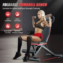 14-In-1 Multi-Functional Weight Bench,Adjustable Folding Workout Weight Bench -Full Body Exercise With Resistance Bands, Perfect For Weight Lifting, Sit-Ups, And Home Workouts Gym Equipment - 14-in-1 Black Weightlifting Bench - View 3