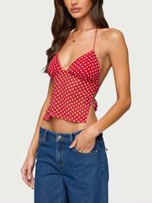 Women Tank Tops & Camis - Red - View 4