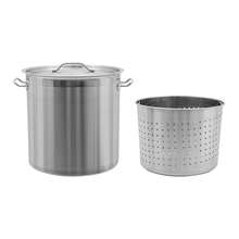 ZhdnBhnos Cooking Pot Set, Stainless Steel Soup Pot Set With Lid And Draining Bucket, Tabletop Round Stainless Steel Cooking Pot, Commercial Cookware For Homes, Hotels, Restaurants - Variant,3 - View 8