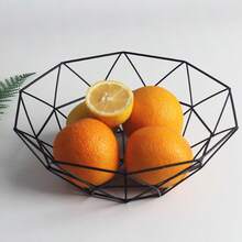 Ruffled Iron Fruit Basket, Elegant European Style Fruit Plate, High-Quality Living Room Coffee Table Household Snack Tray - Multicolor - View 15