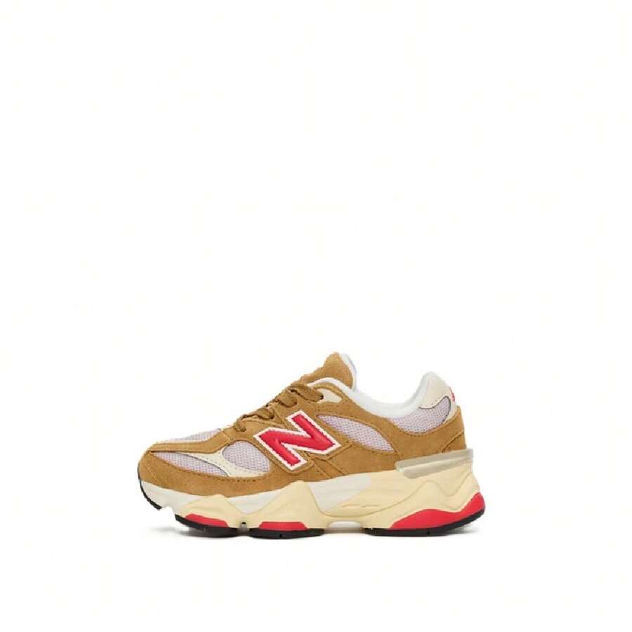 Little Kid's New Balance 9060 Brown Pink (PC9060VD) - Brown - View 1