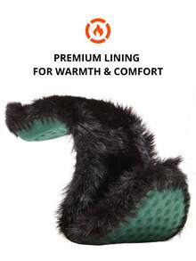 CAMEL CROWN Men's Snow Boots, Winter Warm Graphene Heated Thick Sole Anti-Slip Outdoor Ankle Boots - Night Black - View 2