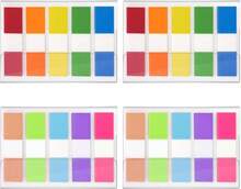 KICNIC Sticky Tabs 500 Pcs (177 * 047 In),Fluorescent Pop Up Book Tabs, Adhesive Index Tabs For Annotating Books, Page Marker Flags, Reusable For School, Binder, Office, 4 Dispensers (10 Colors) - Màu B - Xem 1