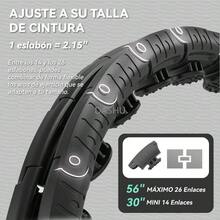 con Peso para Pérdida de Peso, Aro Fitness Infinito de 26 Eslabones (56 Pulgadas), Ideal para Mujeres Adultas - Negro - - Ver 3