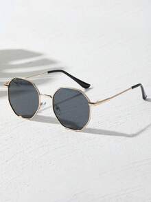 1-5pairs Women Metal Geometric Delicate New Elegant Living Fashion Glasses Combination For Driving Outdoor Casual Activities Tropical Beach Vacay Street-Photography Musical Festival Accessories - Multicolor - View 2