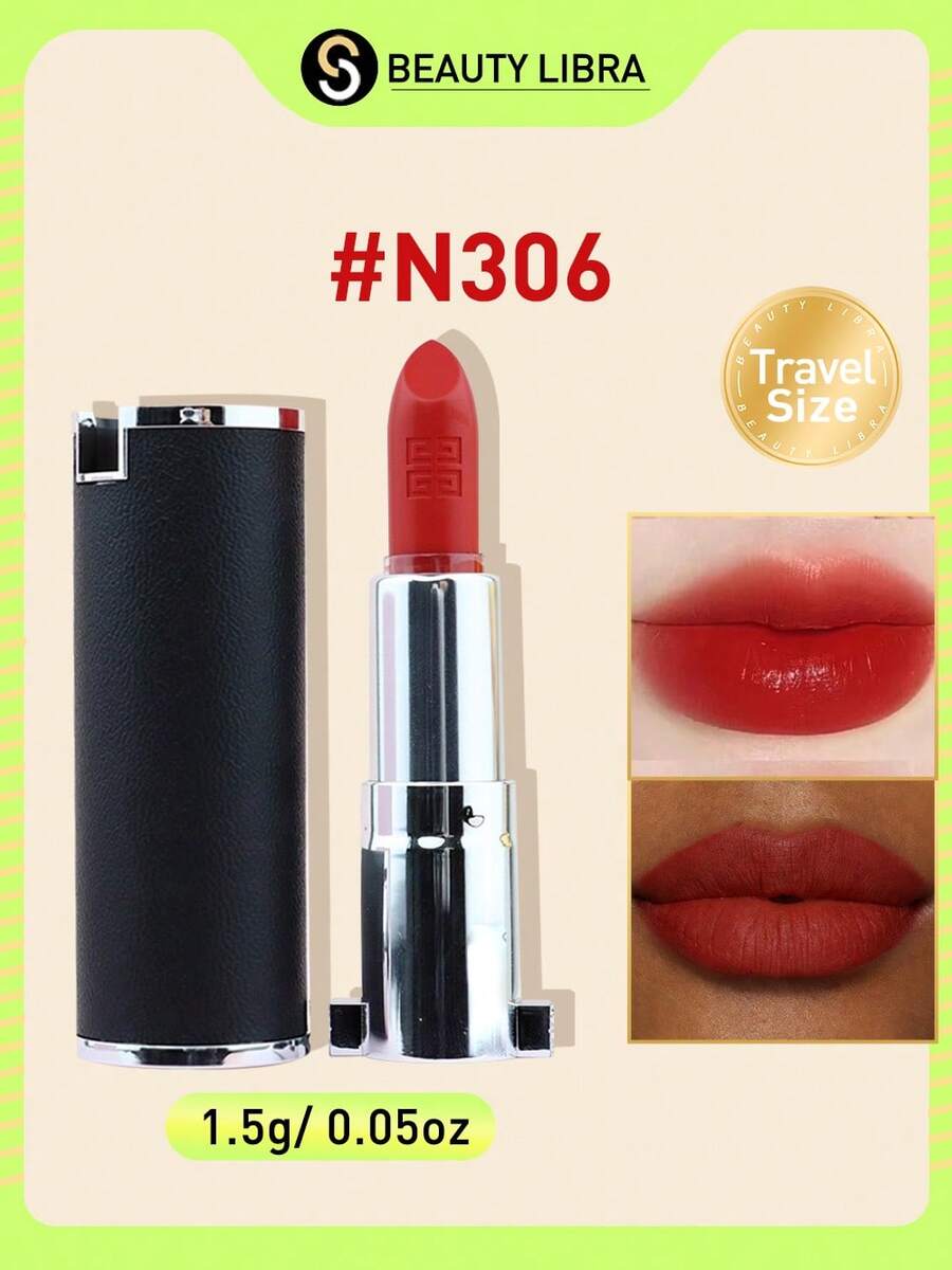 Givenchy GIV Couture 禁忌丝绒唇膏 N306 | 奢华哑光唇膏，滋养丝绒质地，显色度高 - #N306 - 查看 1
