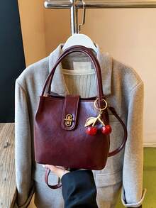 Womens Retro Classic PU Leather Shoulder Crossbody Bag For Women Flap Saddle Messenger Bag Chic Casual Purse For School ,For Shipping - Đỏ - Xem 6