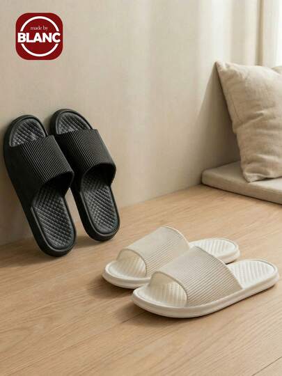 1 Pair Bathroom Non-Slip Shower Slippers, Quick Dry House Bathroom Anti-Skid Slide Sandals Summer Travel, Vacation Home Bathroom Decor Holiday Back To School