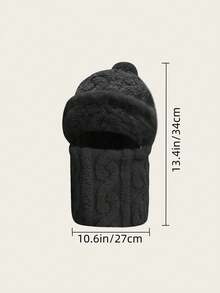 2-Pack Velvet Cold-Weather Hats – Windproof Warm Design, Premium Velvet Fabric & Excellent Value Pack - Black + White - View 11