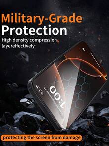 2pcs Tempered Glass Privacy Screen Protector For IPhone 16 Pro Max 6.9 Inch, Compatible With Apple 17 PRO MAX 17 17 PRO 17 AIR 16 16 PRO 16 PLUS 15 PRO MAX 15 PRO 15 14 PRO MAX 14 14 PLUS 13 12 11, Privacy Anti-Peeping, 9H+ Tempered Glass [10X Military Grade Protection], Bubble-Free, Compatible With Phone Cases, Valentine's Day Gift - Black - View 3