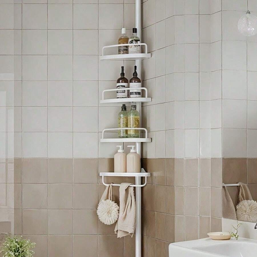 Shower Racks & & Shower Head Holders - [White] - View 1