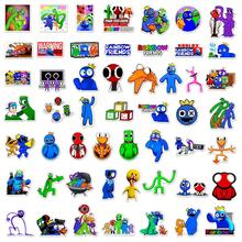 50张Ro-Blox、Rainbow/Friends、Poppy/Playtime、FNAF、动漫粉丝周边贴纸，适用于笔记本电脑、手机、行李箱、杯子、笔记本等，是送给粉丝的完美装饰礼物，也是送给朋友的可爱小礼物。 - 彩色 - 查看 11
