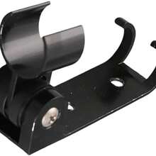 Soporte de cabezal de ducha de bao montado en la pared de acero inoxidable ajustable de aluminio Black Space - como se muestra en la figura - Ver 6