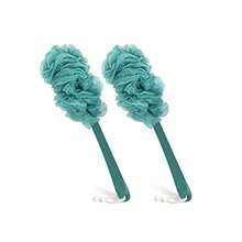 Back Scrubber For Shower Loofah On A Stick As Shower Brush Exfoliating Body With Long Handle Loofah Sponge Mens Loofah Bathing Accessories For Women 2Pack Blue (2Pack Blue) - Pink White and Green - View 8
