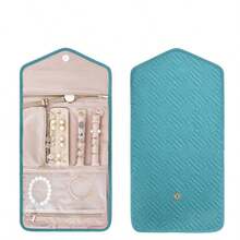 1pc Elegant Portable Travel Jewelry Box, Minimalist Jewelry Storage Case For Necklaces, Earrings, Bracelets, Suitable For Valentine's Day, Ramadan, Carnival, Easter, Women's Fashion - Multicolor - View 12