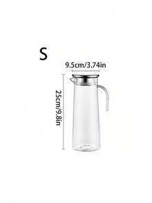 1pc Large Capacity Leakproof Water Bottle With Lid - Plastic Sealed Juice And Iced Tea Dispenser, Wide Mouth Easy Pour Design, Suitable For Parties And Cold Brew Coffee - Multicolor - View 16